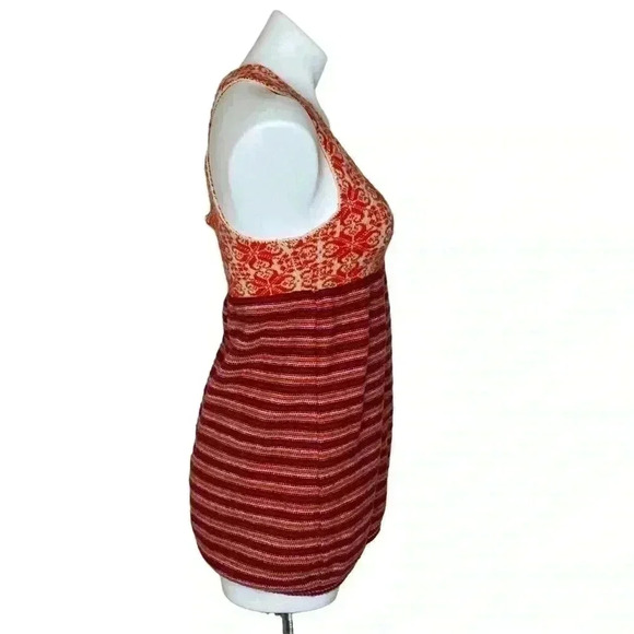 Free people fair isle alpine wool knit tank top sweater Fairycore size small - Picture 4 of 6